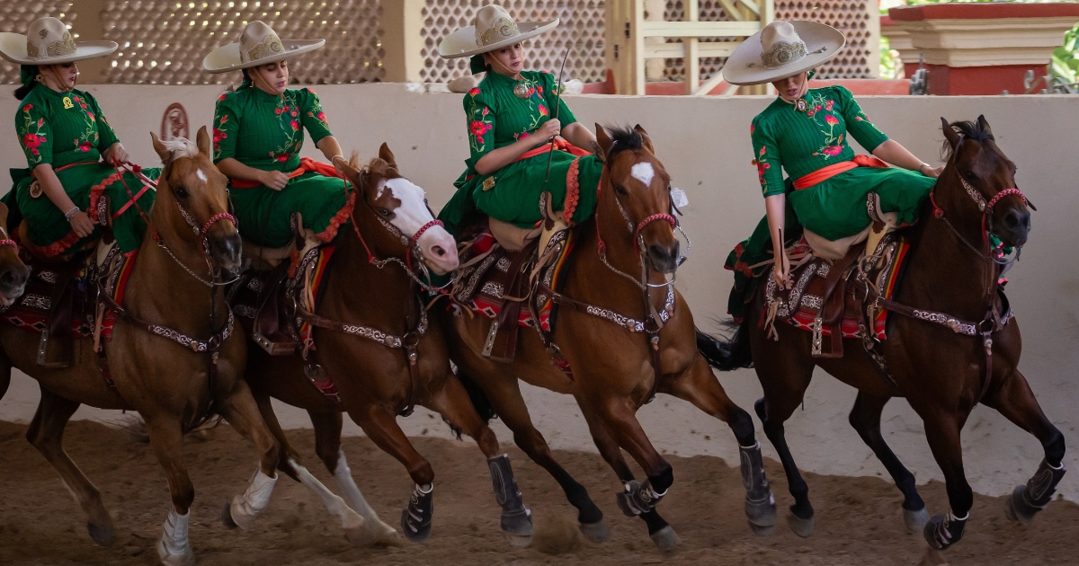 Escaramuzas Lienzo Charro Hacienda Kancabchen