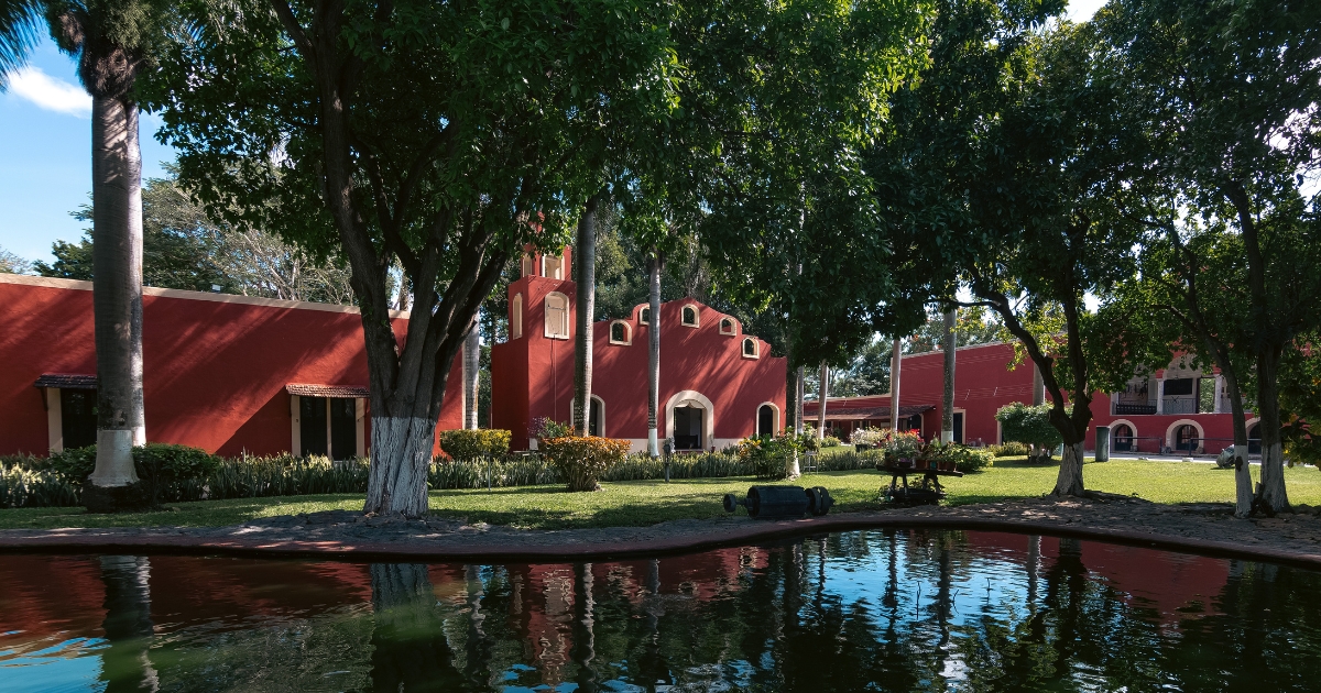 Jardín de la Hacienda Kancabchen