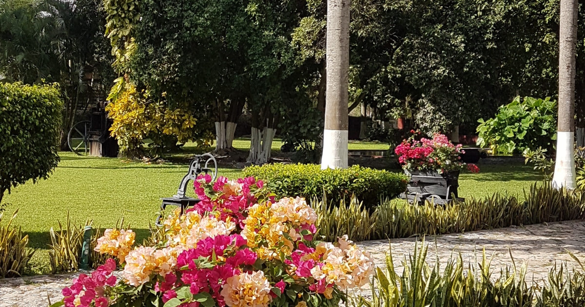 Jardín de la Hacienda Kancabchen